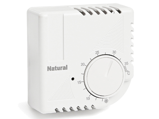 Терморегулятор комнатный NTL 7000A накл датчик воздуха белый (3,5 КВт)